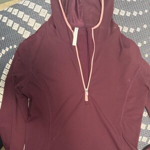 Fabletics Purple Long Sleeve Hoodie